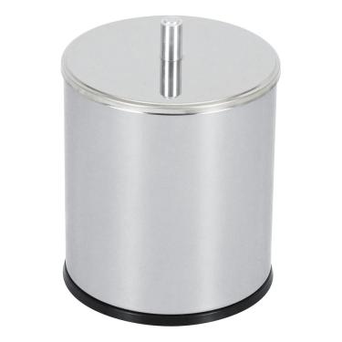Imagem de Lixeira Banheiro 3,2l Prata Inox 25x17x17cm Manual