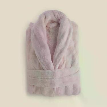 Imagem de Roupão Premium Rose Microfibra Rosa - A\CASA