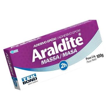 Imagem de Adesivo Cola Massa Epóxi Araldite Cinza 100g Tekbond