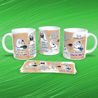 Imagem de Caneca de Porcelana Flork Musical Estampa 2 para Bebidas 325ML Decorada com Tema Musical Branca Outras Marcas