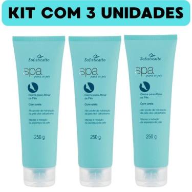Imagem de Kit com 3 Creme para Pés Ressecados com Ureia  Sofisticatto Cosméticos