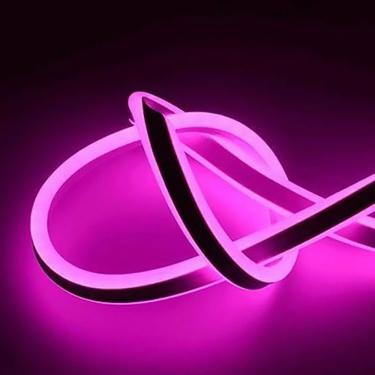 Imagem de Fita de LED Mangueira Neon Silicone 100% Flexível Baixo Consumo Rosa OEM