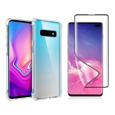Imagem de Capinha Antichoque + Película Gel 5d Para Samsung S10+ Plus - Universo
