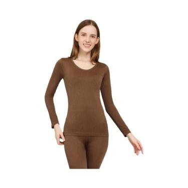 Imagem de Conjunto De Roupa Íntima Térmica Feminina Quente E Sexy Com Modelagem 