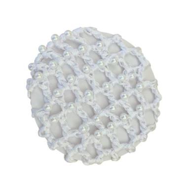 Imagem de Redinha para Coque com Pérolas - Pistache Acessórios, Branco