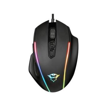 Imagem de Mouse Gamer RGB Trust Óptico 10000DPI 8 Botões - GXT 165 Celox com Ade