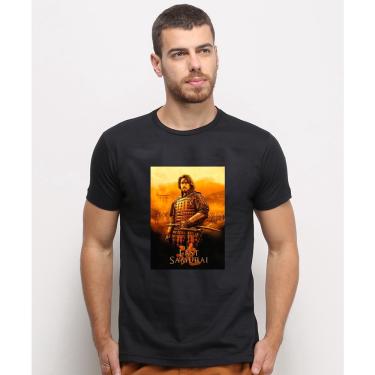 Imagem de Camiseta masculina Preta algodao O Ultimo Samurai Filme Tom Cruise