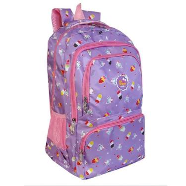 Imagem de Mochila Bolsa Feminina Escolar Bunny Kawaii Fofa Impermeável - KLIZZ