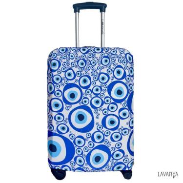 Imagem de Capa de Mala Greek Eye (Olho Grego) - LAVANYA, P, Branco