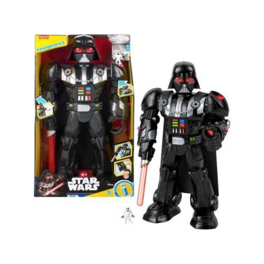 Imagem de Boneco Star Wars Robô Darth Vader Lança Disco Imaginext - Mattel, Imag