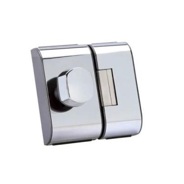 Imagem de Fechadura Elétrica Porta de Vidro PV-90 2R Cromado C/Macaneta Bola HDL