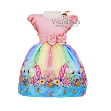 Imagem de Vestido temático infantil unicórnio - Unicórnio 