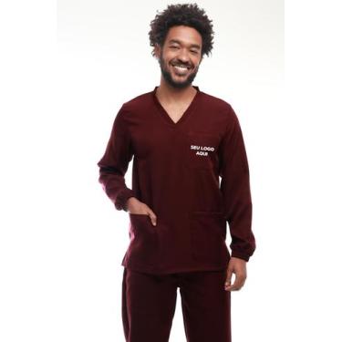 Imagem de Pijama Manga Longa Gabardine Não Amassa , Não Mancha 100%Polister Sem 