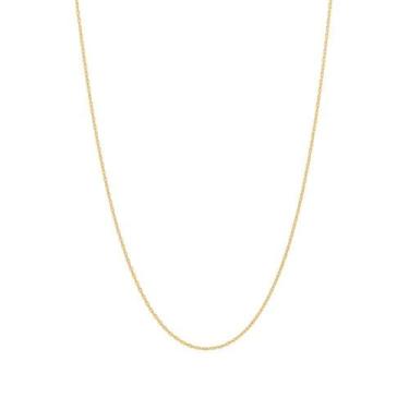 Imagem de Cordão Rommanel Banhado Ouro Fio Cadeado Fino 42cm 531638