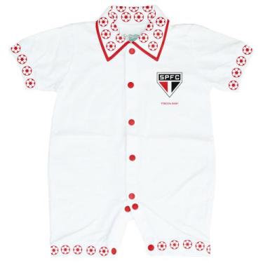 Imagem de Macacão Curto Com Bolinha Bebê São Paulo - 025a - Torcida Baby