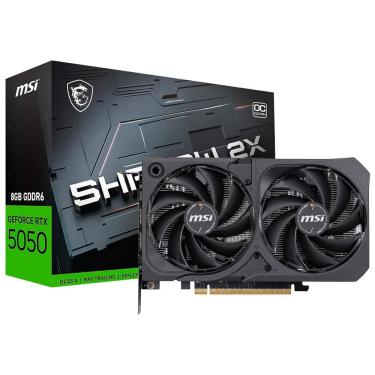 Imagem de Placa de Vídeo Geforce RTX5050 Shadow 2X OC 8GB GDDR6 com Ray Tracing e DLSS 3.0 MSI 91...