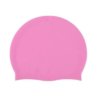 Imagem de Touca De Natação Unissex À Prova d'Água Em Silicone Flexível Com Alta 