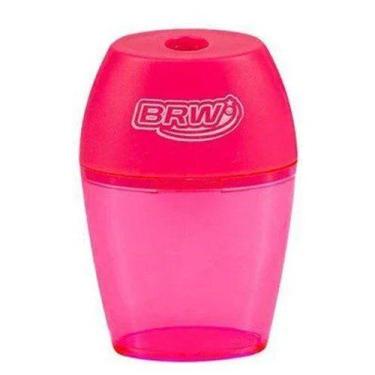 Imagem de Apontador Plástico Oval Neon 1 Furo c/ Depósito - BRW, ROSA