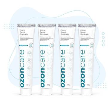 Imagem de Kit 4 Creme Dental Ozonizado Ozoncare 90g Sem Flúor