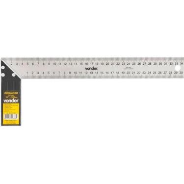 Imagem de Esquadro com Cabo de Alumínio Plus 12 35.50.012.000 em Aço Inox Vonder
