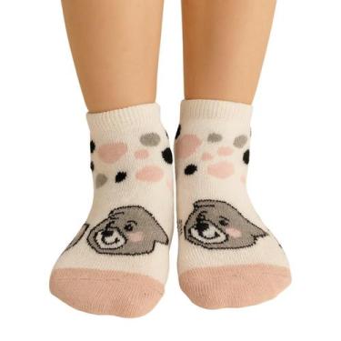 Imagem de Meia Infantil Estampada Menina Apollo, 31 a 34, Rosa