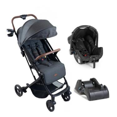 Imagem de Conjunto Carrinho Kira Galzerano Com Bebê Conforto Grid e Base