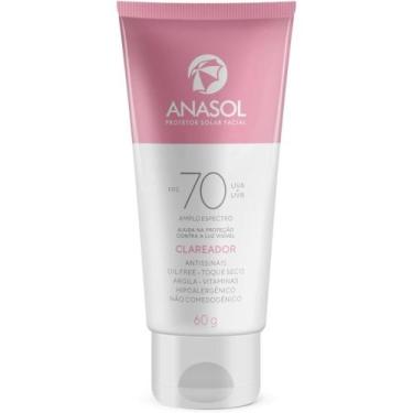 Imagem de Protetor Solar Facial Anasol Clareador Toque Seco Fps70