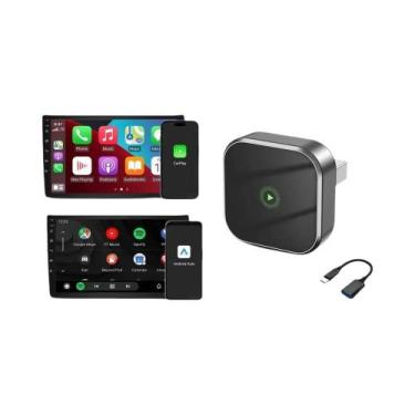 Imagem de Dongle Wireless CarPlay 2 Em 1 Tipo-C USB Para Audi, Toyota, VW, Benz,