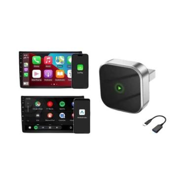Imagem de Dongle Wireless CarPlay 2 Em 1 Tipo-C USB Para Audi, Toyota, VW, Benz,