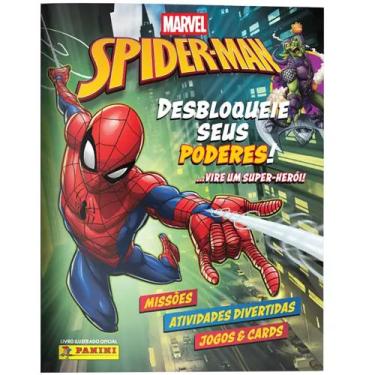 Imagem de Livro Ilustrado Marvel Spider-man Album Vazio Missões Atividades Diver