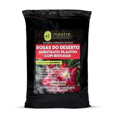 Imagem de Substrato Rosa do Deserto Saudáveis Mestre Jardineiro 2,7 Kg