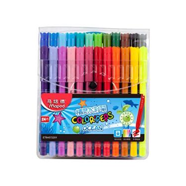 Imagem de Sprite Conjunto de lápis de cor de pintura escolar primária com 24 cores