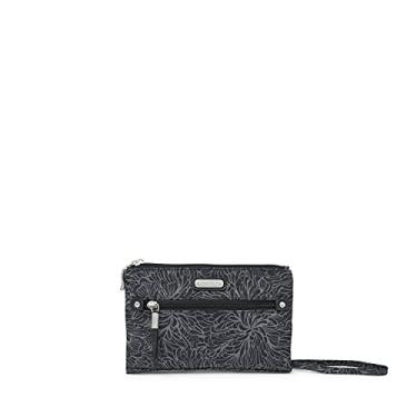 Imagem de Baggallini Subway Bolsa transversal pequena, Estampa Midnight Blossom, One Size