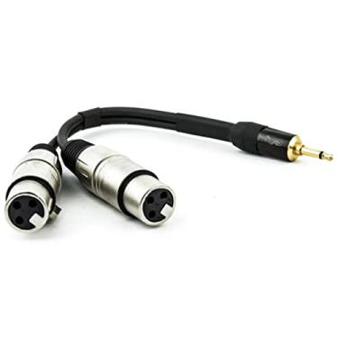 Imagem de Cabo P2 Mono para 2 XLR Femea 30 cm