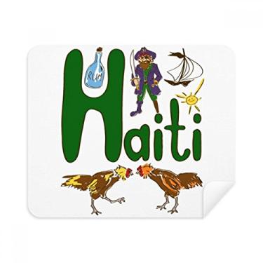 Imagem de Pano de limpeza Haiti National Symbol Landmark Pattern Cleaner, 2 peças, tecido de camurça
