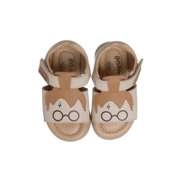 Imagem de Sandália Infantil Ortopé Carinhoso Harry Potter Nude e Caramelo