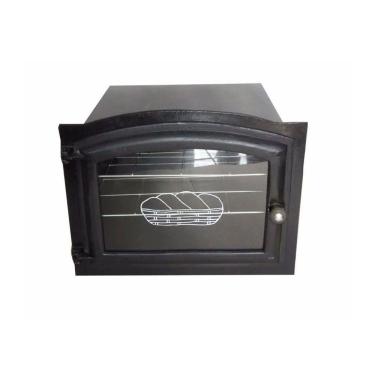 Imagem de Forno Ferro Fundido Porta Vidro Fogão A Lenha 50x47x33cm G