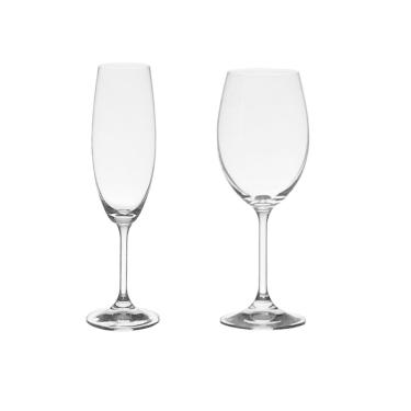 Imagem de Jogo 24 Taças De Cristal Para Champagne e Vinho Branco Bohemia