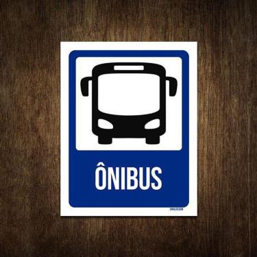 Imagem de Placa De Sinalização - Ônibus 36X46