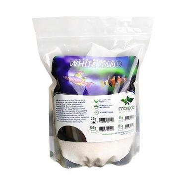 Imagem de Mbreda Areia White Sand 2kg Stand Up Pouch Substrato Branco