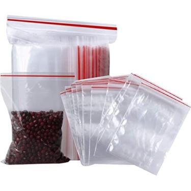 Imagem de Saco Saquinho Zip Transparente Armazenamento Fecho Zip Ziplock Ecommerce Kit 100 unidades (100, N4 - (8,5 X 12 cm))