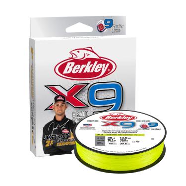 Imagem de Berkley Jordan Lee x9 Linha de pesca trançada - X9JBFS65-GG - Teste de 22 kg, 164yd