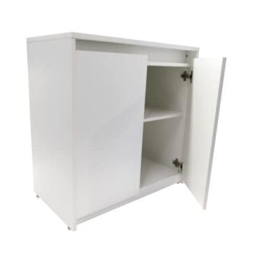 Imagem de Armário Para Escritório Duas Portas MDF Branco