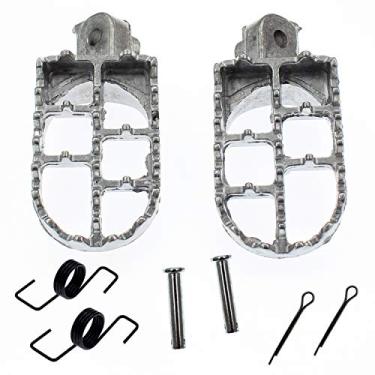 Imagem de Pegadores de Alumínio Prata QAZAKY Pegadores de Apoio para Pés Substituição para XR50R XR70R XR80R XR100R CRF50 CRF50F CRF70 CRF70F CRF80 KLX110 Motocross 50cc 70cc 90cc 110cc 125cc Dirt Bike TaoTao J