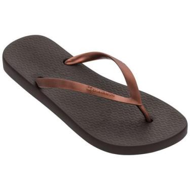 Imagem de Chinelo Feminino Ipanema Classico Fine Marrom/Cobre  Click Lotus - Gre