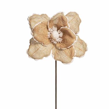 Imagem de Flor Natalina Poinsetia Marr/bco 1un 15x20x20cm 1692965