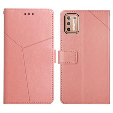 Imagem de For Motorola Moto G9 Plus Y Stitching Horizontal Flip Leather Phone Case with Holder & Card Slots & Wallet & Photo Frame