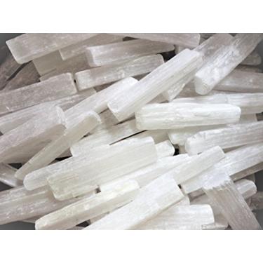 Imagem de Lote em volume: 3 lb em volume 5 Selenite Logs Crystal Sticks Wand Blades