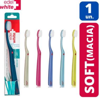Imagem de Escova Dental Flosserbrush  Edel White  Soft  1 Unidade