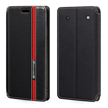 Imagem de Capa em negrito para BlackBerry 9900, capa flip de couro com fecho magnético multicolorida da moda com porta-cartão para BlackBerry Dakota (7 cm)